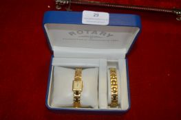 Rotary Ladies Wristwatch and Bracelet Set