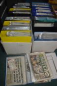 Seven Boxes of Files Containing Hull City Newspape