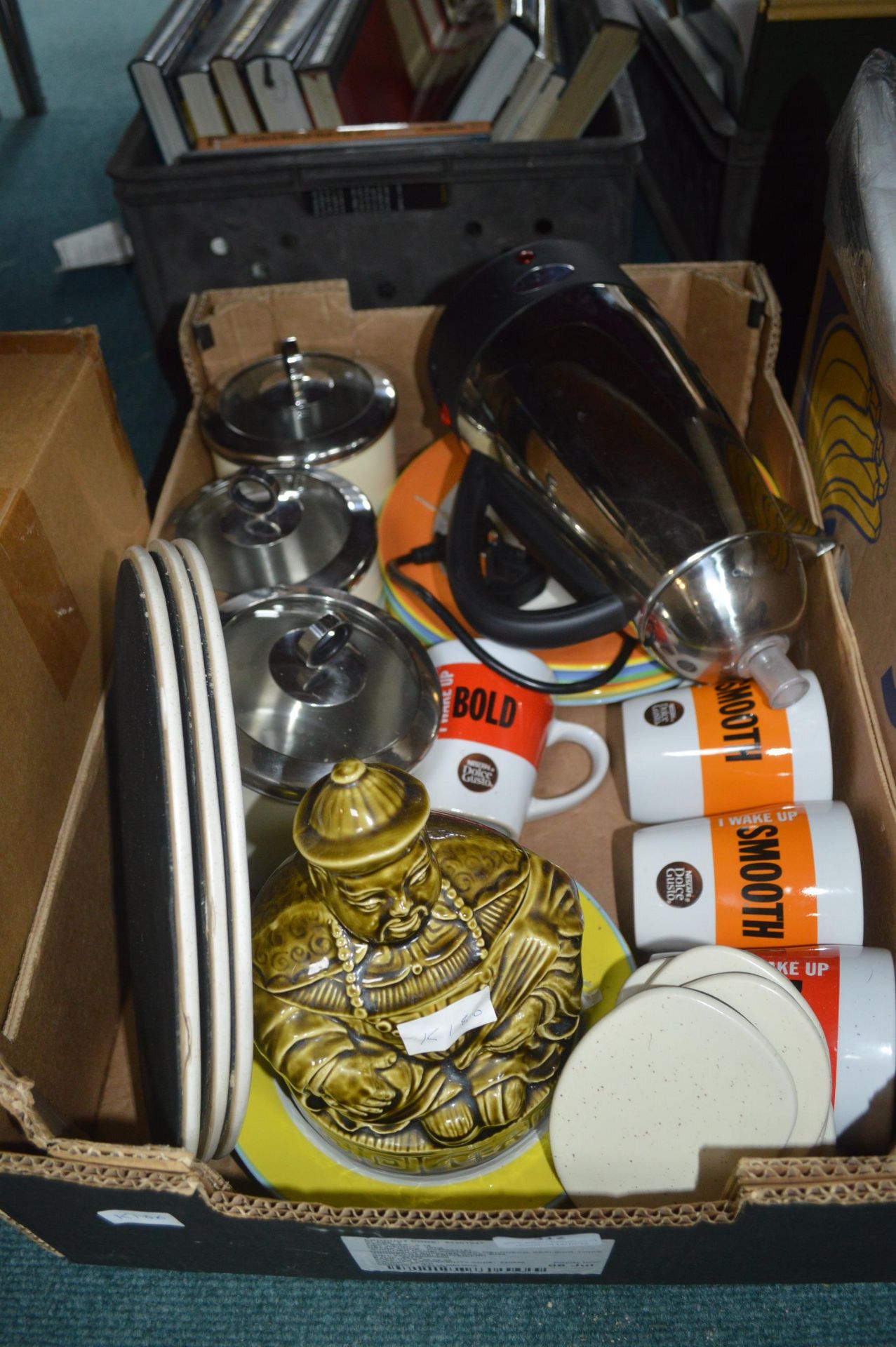 Plates, Mugs, and Storage Jars, etc.