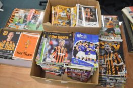 Four Boxes of Hull City Home & Away Programs