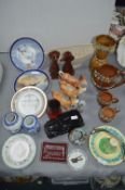 Decorative Pottery, Spitfire Wall Plates, Floral J