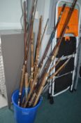 Assorted Vintage Fishing Rods