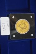 Cuban 100 Francs Gold 99 Proof Coin 1/200oz 2022 F