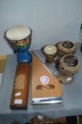 Ethnic Musical Instruments plus Candle Holders, et