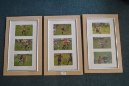 Three Framed Sets of Hull City Signed Photographs