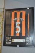 Framed Hull City Signed Football Shirt No.05 James