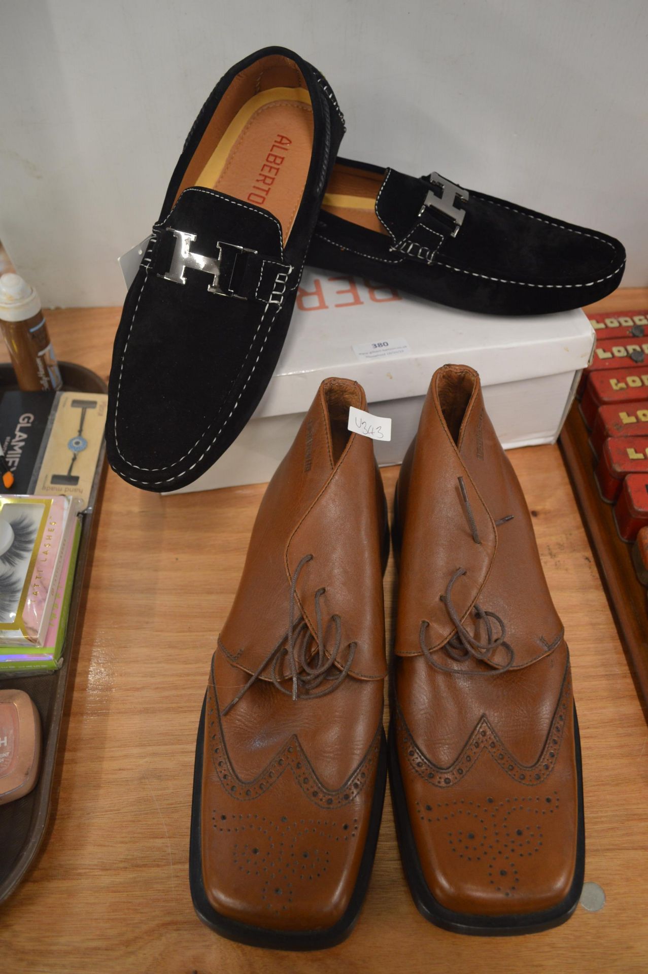 Two Pairs of Gent's Shoes by Alberto and Lambretta