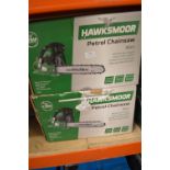 *Two Hawksmoor Electric Chainsaws (no batteries) (