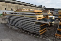 *Nine 5m and One 2.5m Sheets of Insulated Cladding ~120mm thick (Collection Only, No P&P Available)