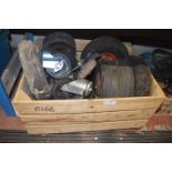 Crate of Assorted Wheels and Castors