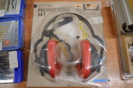 Work Protection Set Including Safety Goggles, Ear