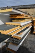 *~13 Sheets of Insulated Cladding ~100mm thick (up to 7m long) (Collection Only, No P&P Available)
