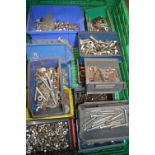 Tray of Cable Clamps, Screw, Washers, etc.