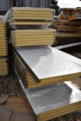 *29 Assorted Sheets of Green Insulated Cladding 60mm thick 20x 2.5m long, 3x 5m long, and 6x 3m long