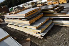 *Ten Assorted Sheets of Insulated Cladding ~60mm thick (up to 4.5m long) (Collection Only, No P&P