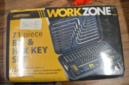 Work Zone 71pc Bit and Hex Key Set