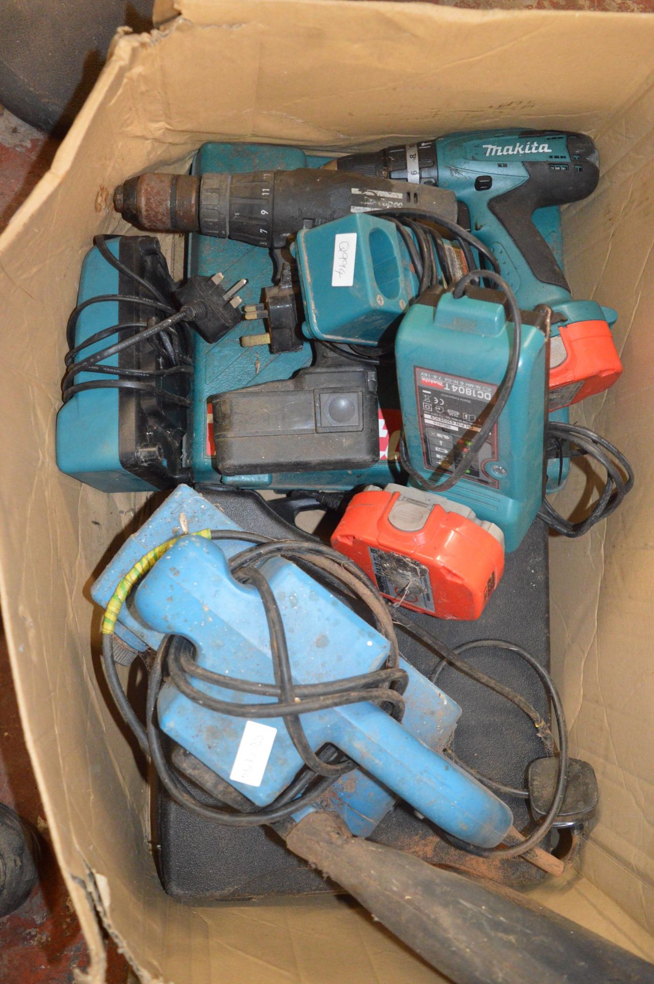 Box of Mixed Drills, Sanders, etc.