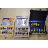 One Power Craft Router Bit Set, and Two Part Sets
