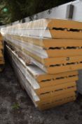*Twelve Sheets of Insulated Cladding ~120mm thick, ~6m long (Collection Only, No P&P Available)
