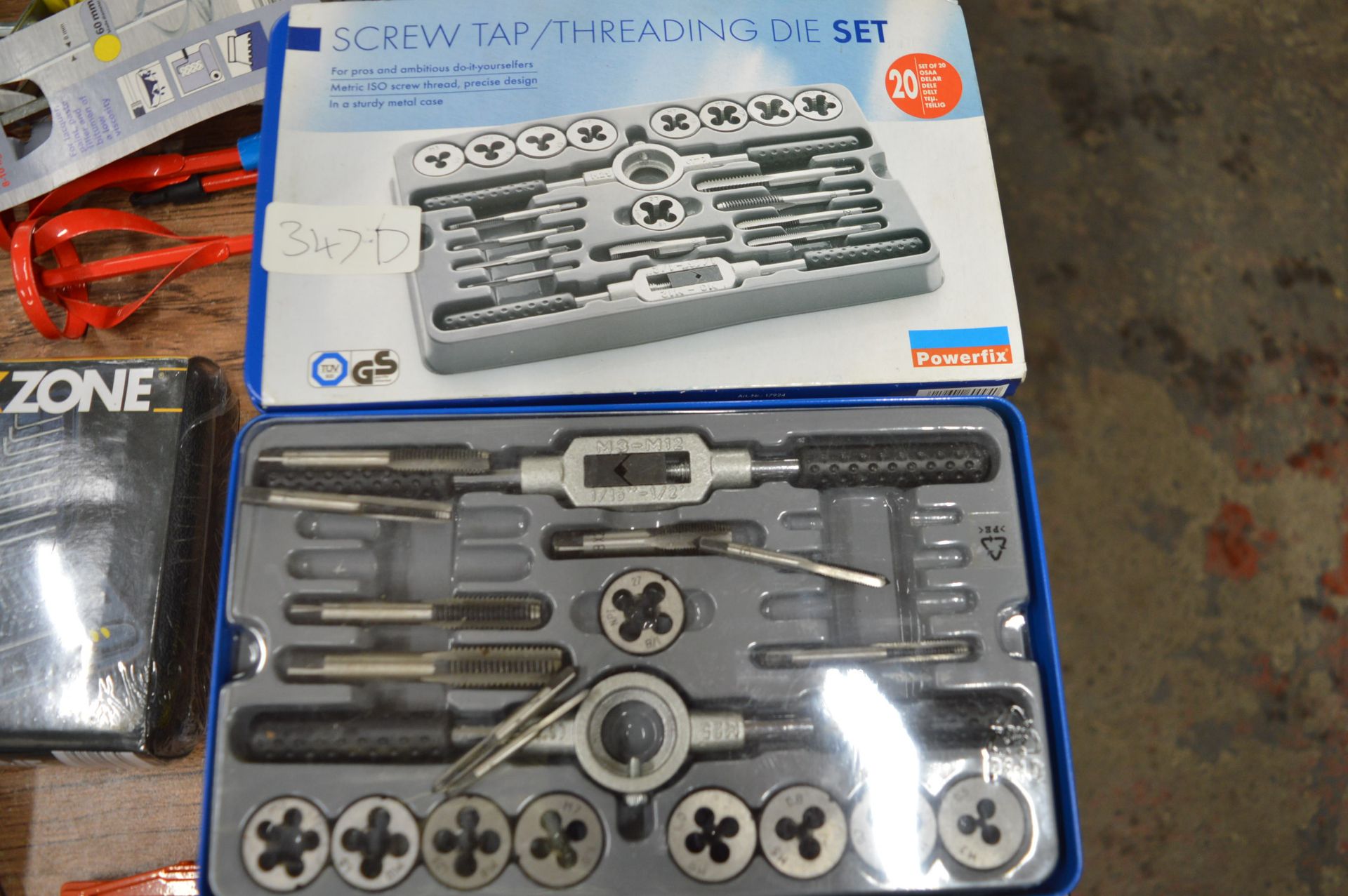 Screw Tap and Threading Die Set plus a Part Set