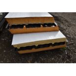 *7 Assorted Sheets of Insulated Cladding ~120mm thick (2-7m long) (Collection Only, No P&P