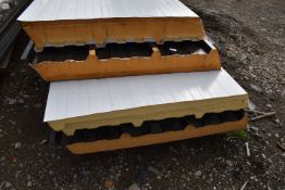 *7 Assorted Sheets of Insulated Cladding ~120mm thick (2-7m long) (Collection Only, No P&P
