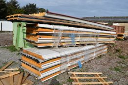 *Twelve Assorted Sheets of Insulated Cladding (damaged) (Collection Only, No P&P Available)
