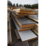 *~10 Sheets of Assorted Insulated Cladding 100mm thick (Collection Only, No P&P Available)