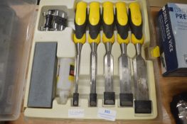 Stanley Dyna Grip 5pc Wood Chisel Set, plus Sharpe