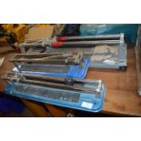 Three Assorted Tile Cutters