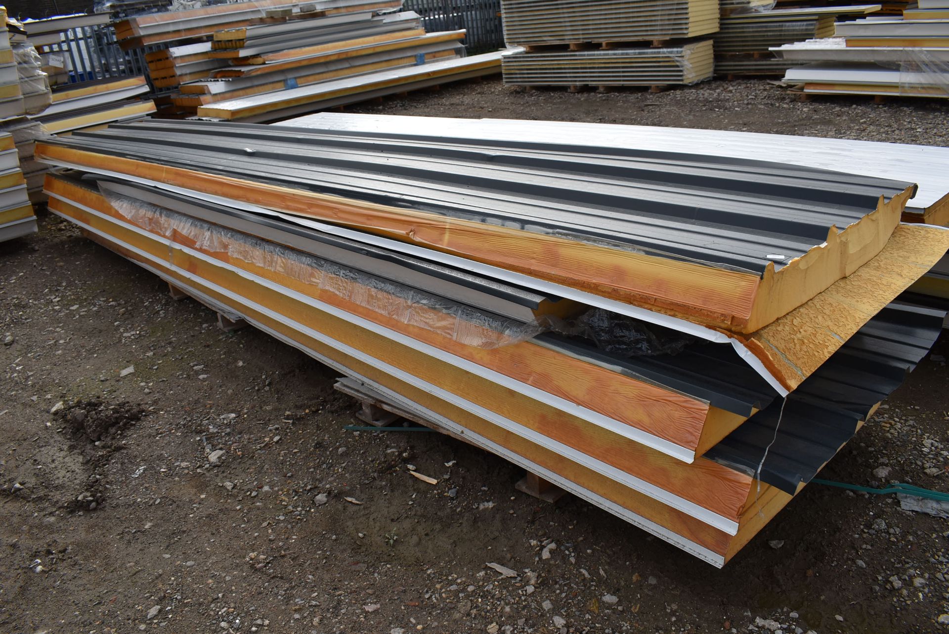 *5 Assorted Sheets of Insulated Cladding (4x ~6m long, and 1x ~5m long, 120mm thick) (Collection - Image 2 of 2
