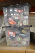 Two Boxes of Fishing Tackle and Bait