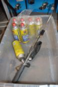 Butane Gas Cartridges, and a Burner