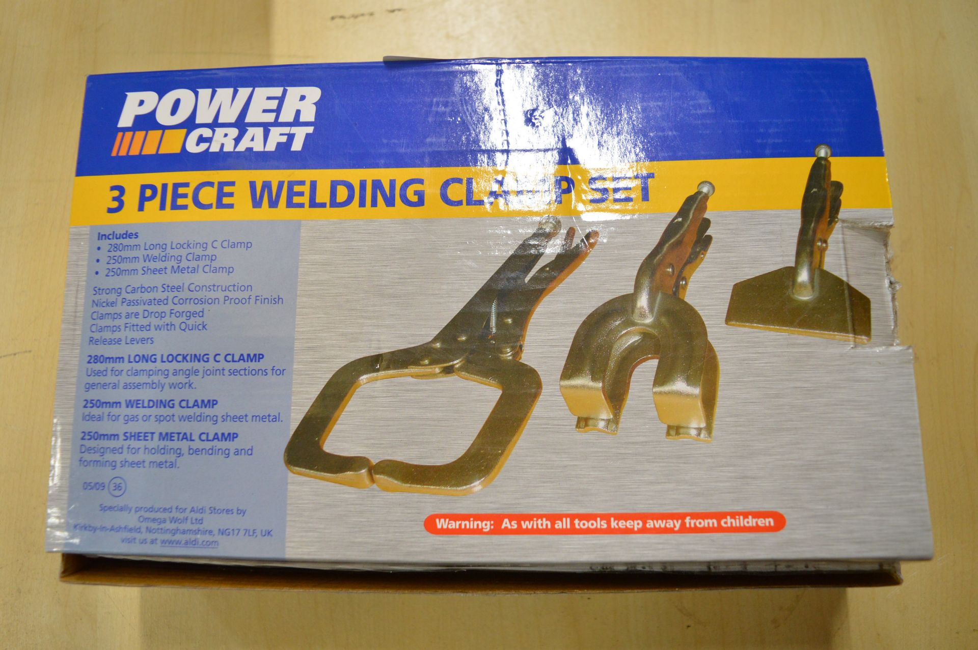 Power Craft 3pc Welding Clamp Set