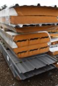 *10 Assorted Sheets of Insulated Cladding ~120mm thick, ~5.5m long (Collection Only, No P&P
