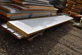 *2 Sheets of Grey Insulated Cladding ~6m long (Collection Only, No P&P Available)