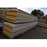 *~12 Sheets of Assorted Insulated Cladding 7m long, 120mm thick (Collection Only, No P&P Available)