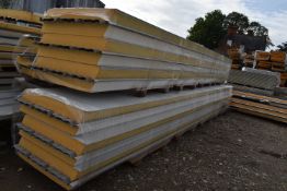 *~12 Sheets of Assorted Insulated Cladding 7m long, 120mm thick (Collection Only, No P&P Available)