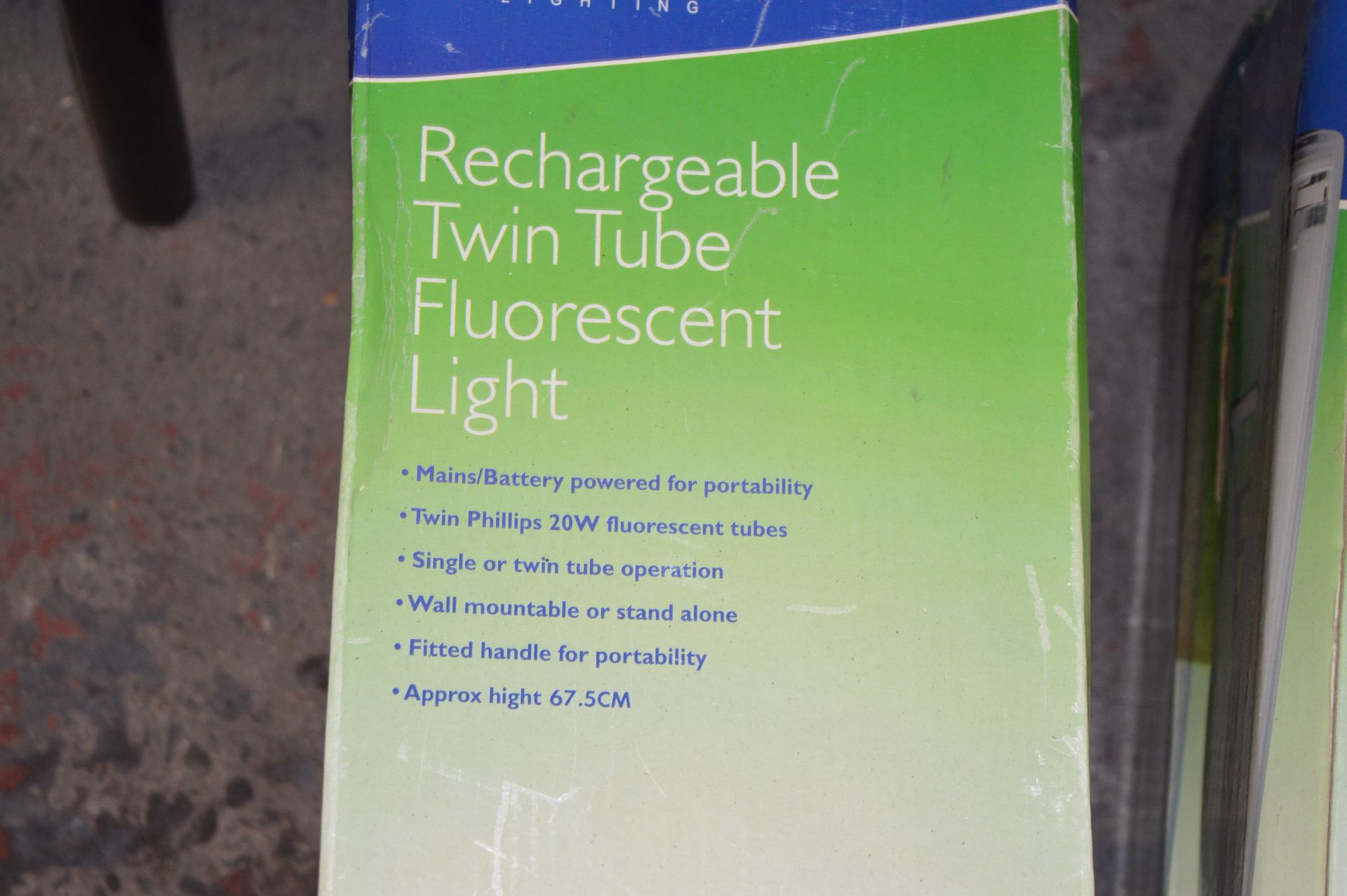 Four Benross Recharagble Twin Tube Fluorescent Lig - Image 2 of 2