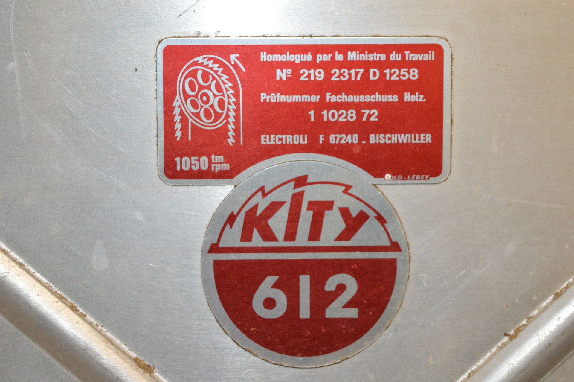 Kity 612 Vertical Band Saw - Image 2 of 3