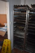 *Invicta Baker’s Racking with Assorted Baking Trays, Bread Tins, etc.
