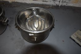 *Stainless Steel Mixer Bowl, and Paddle