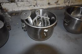 *Stainless Steel Mixer Bowl, Paddle, Whisk, and Dough Hook