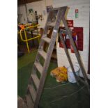 *Seven Tread Wooden Step Ladder