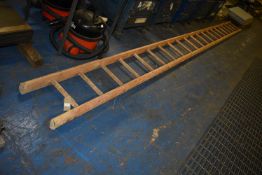 *21 Tread Wooden Ladders 5.5m long