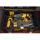 *Dewalt DCH333 Hammer Drill with Two Batteries and a Charger