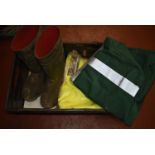 *Basket of Wellies, Waterproof Bottoms, Flame Retardant Overalls Size: 108R, etc.