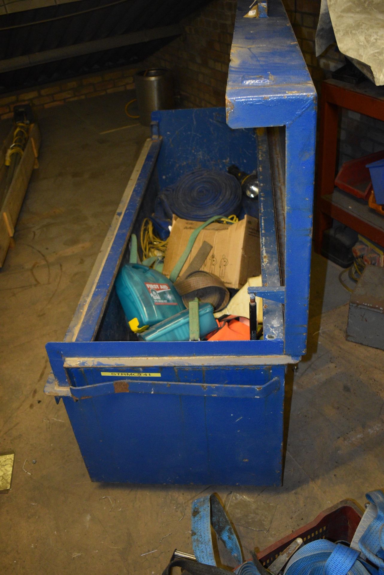 *Large Tool Storage Box Containing Delivery Hose, PPE, First Aid Kits, Respirator, etc. - Image 3 of 3