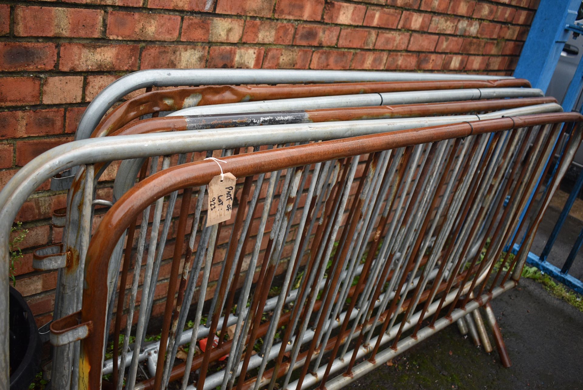 *Nineteen Interlocking Galvanised Steel Safety Barriers, plus Traffic Cones, and Road Signs - Image 2 of 2