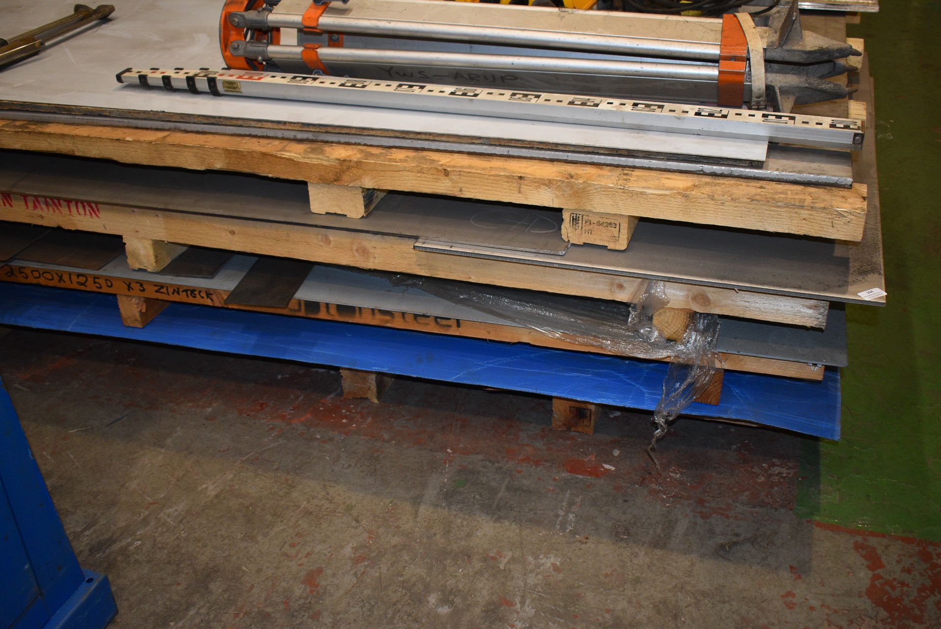 *Four Pallets of Assorted Cut and Full Sheets of Stainless Steel Plate and Sheet Material (various - Image 2 of 2